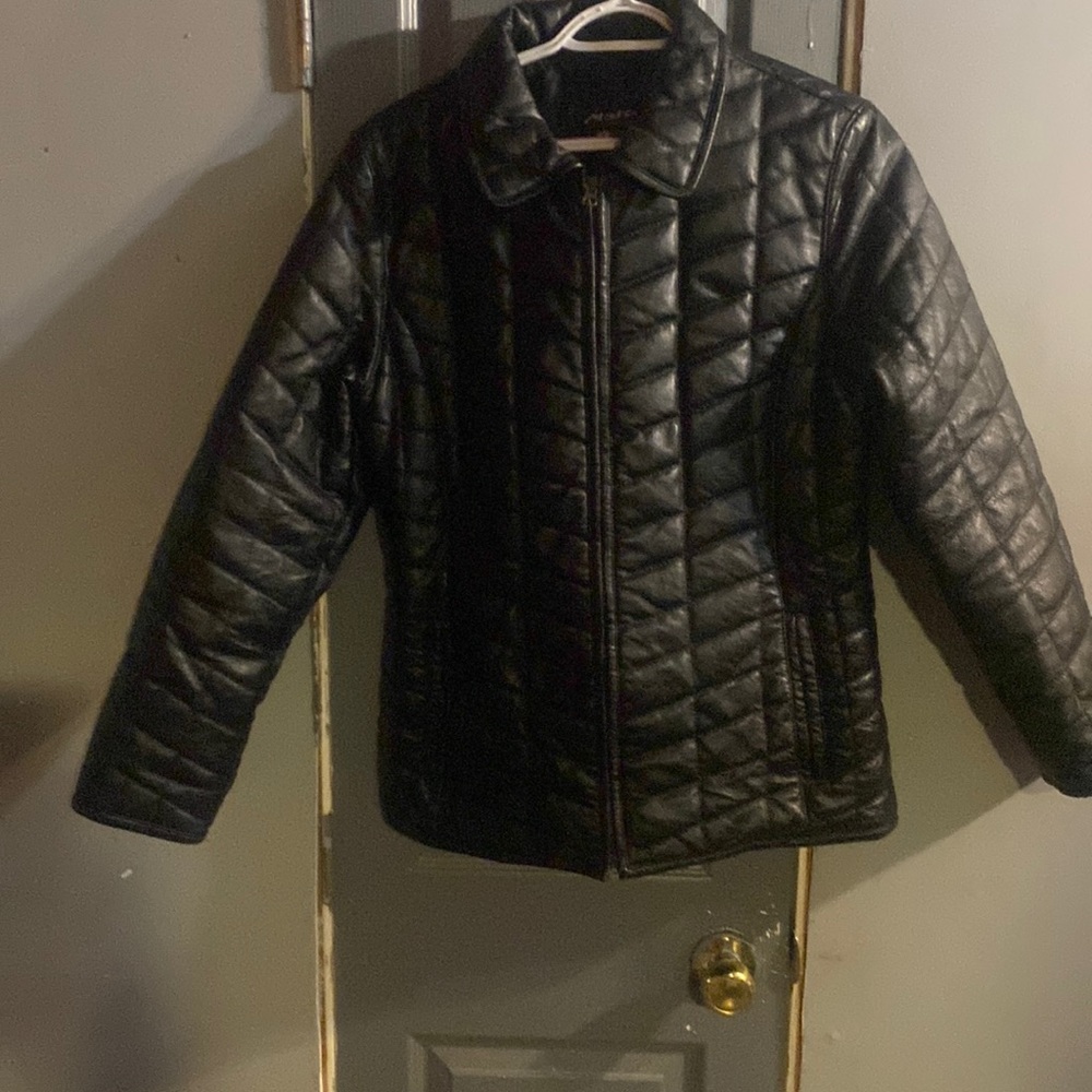 Very warm, leather jacket